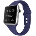 Miniatyrbild 1 av 3: Apple Watch kompatibelt Smalt Armband Silikon BLÅ 42/44/45mm