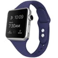 Miniatyrbild 1 av 3: Apple Watch kompatibelt Smalt Armband Silikon BLÅ 42/44/45mm