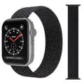 Miniatyrbild 1 av 2: Apple Watch kompatibelt ARMBAND Elastiskt BLACK STAR 42/44/45 mm
