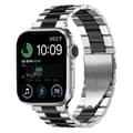 Miniatyrbilde 1 av 2: Armbånd Rustfritt stål Apple Watch SE 2022 (44mm) - Sølv/Sort