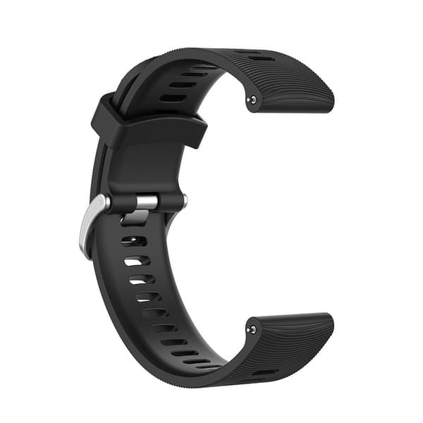 INF Klokkereim for Garmin Forerunner 245 Silikon Sort 20 mm