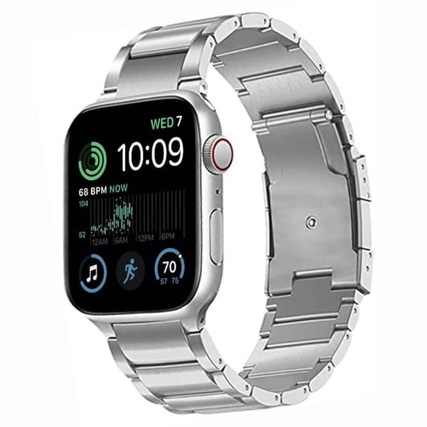 Armbånd BEAD Titanium Apple Watch SE 2022 (44mm) - Sølv