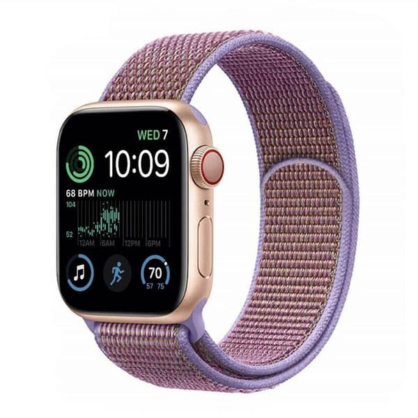 Nailon ranneke Apple Watch SE 2022 (40mm) - Lilac