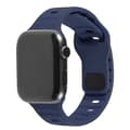 Miniatyrbild 1 av 3: Apple Watch kompatibelt Armband SPORT Silikon BLÅ  42/44/45mm