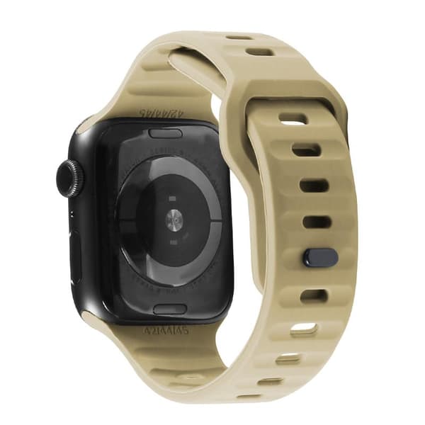Apple Watch kompatibelt Armband SPORT Silikon KHAKI 42/44/45mm