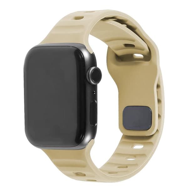 Apple Watch kompatibelt Armband SPORT Silikon KHAKI  42/44/45mm