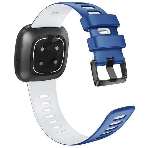 Twin Sport armbånd Fitbit Sense 2 - Blå/hvit