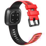 Twin Sport Armbånd Fitbit Versa 4 - Rød/sort