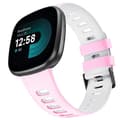 Pikkukuva 1 / 3: Twin Sport ranneke Fitbit Versa 4 - Vaaleanpunainen/valkoinen