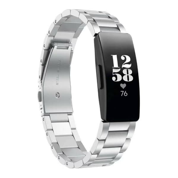 ranneke ruostumatonta terästä Fitbit Inspire 3 - Hopea
