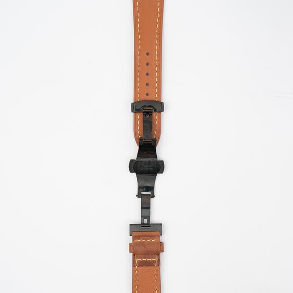 Läderband - Saddle Brown till Apple Watch