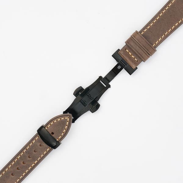 Läderband - Coffee till Apple Watch