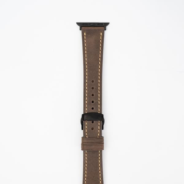 Läderband - Coffee till Apple Watch