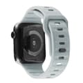 Miniatyrbild 3 av 3: Apple Watch kompatibelt Armband SPORT Silikon LJUSGRÅ 38/40/41mm