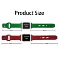 Miniatyrbild 2 av 3: Apple Watch kompatibelt Armband SPORT Silikon LJUSGRÅ 38/40/41mm