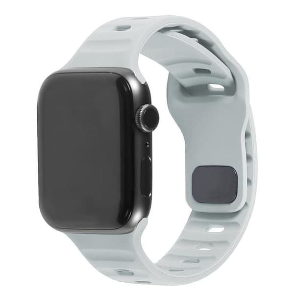 Apple Watch kompatibelt Armband SPORT Silikon LJUSGRÅ 38/40/41mm