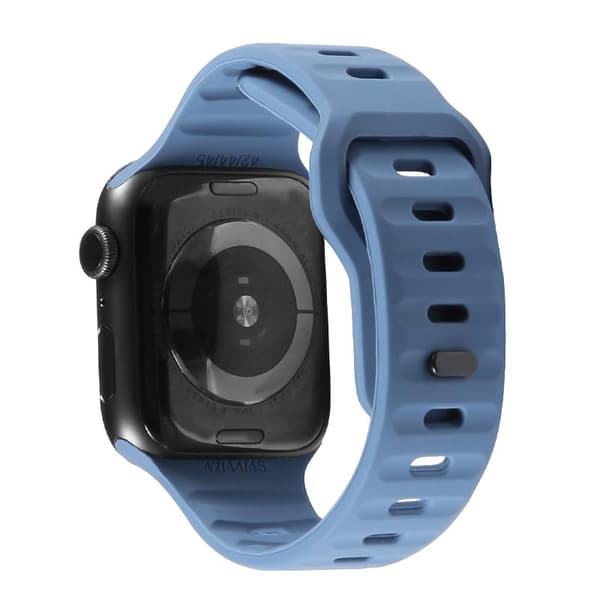 Apple Watch kompatibelt Armband SPORT Silikon DIMBLÅ 42/44/45mm