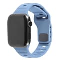 Miniatyrbild 1 av 3: Apple Watch kompatibelt Armband SPORT Silikon  DIMBLÅ 42/44/45mm