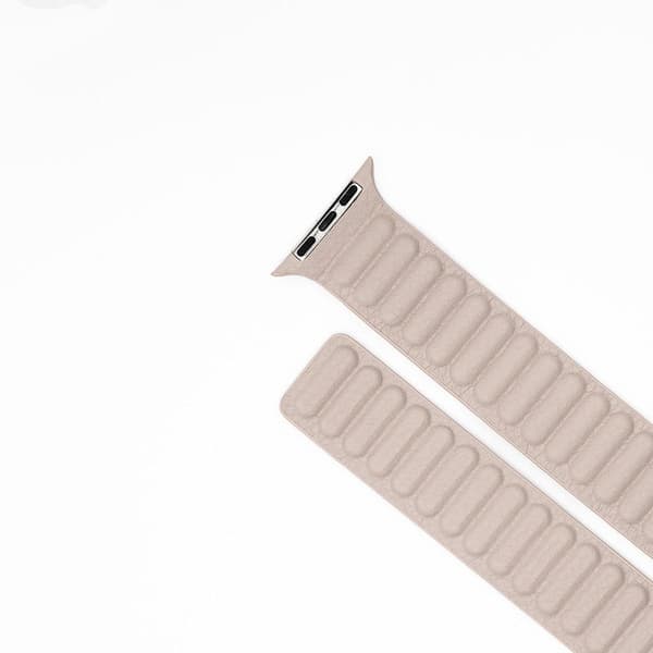 LäderWrap - Stone Beige till Apple Watch