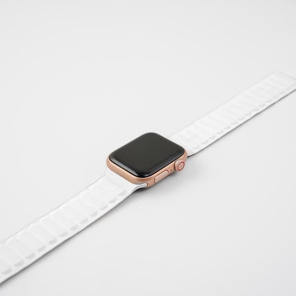 LäderWrap - White till Apple Watch