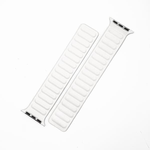 LäderWrap - White till Apple Watch