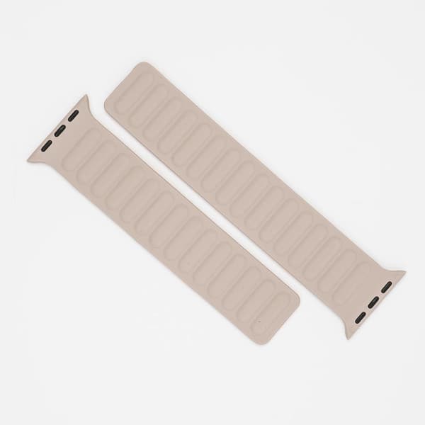 SilikonMagnet - Stone Beige till Apple Watch
