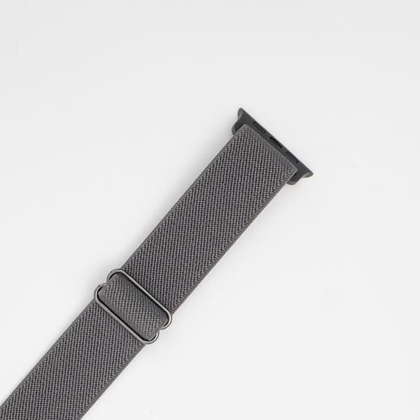 Nylonband - Space Gray till Apple Watch Gray Apple Watch 38-41mm