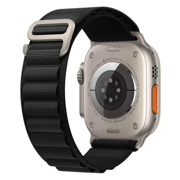Artic Elastiskt nylon Armband Apple Watch Ultra (49mm) - Svart