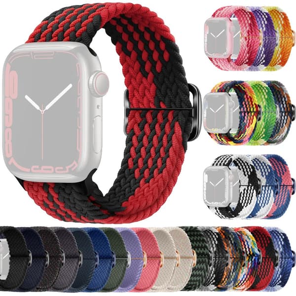 SKALO Flätat tygarmband Apple Watch Series 1-3 38mm