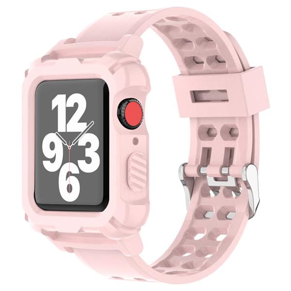 Apple Watch kompatibelt Armband TPU  LJUS ROSA 38/40/41 mm