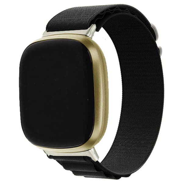 INF Klockarmband Nylon SvartFitbit Versa 3