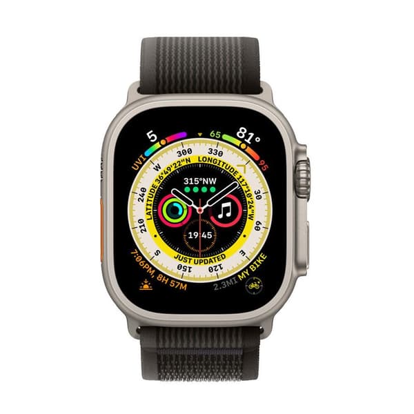 Tactik nylon Armband Apple Watch Ultra (49mm) - Blackroom Grey
