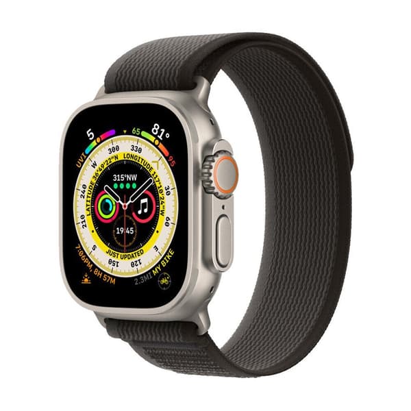 Tactik nylon Armband Apple Watch Ultra (49mm) - Blackroom Grey