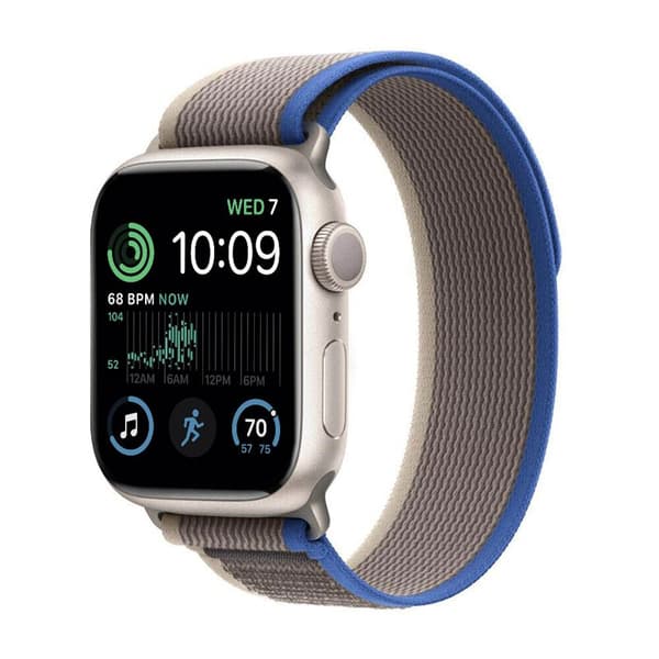 Tactik nylon Armbånd Apple Watch SE 2022 (44mm) - Blueroom grey