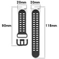 Pikkukuva 4 / 4: INF Kellon hihna silikonia TummanharmaaSamsung Galaxy Watch 3 41 mm/4/4 Classic/5/5 Pro