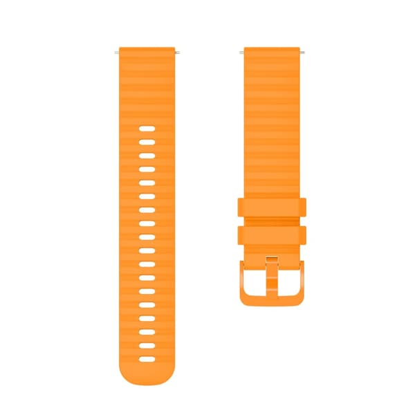 Kellon hihna silikonia OranssiSamsung Galaxy Watch 3 45 mm/Gear S3 Classic, Huawei watch GT Runner/GT2 Pro, Huami amazfit GTR 3, Garmin Venu 2, Fossil