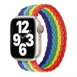 Apple Watch kompatibelt ARMBAND Elastiskt RAINBOW 38/40/41 mm multifärg L
