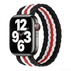 Apple Watch kompatibelt ARMBAND ElastisktSVART/RÖD/VIT38/40/41mm multifärg L