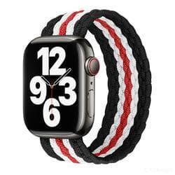 Apple Watch kompatibelt ARMBAND ElastisktSVART/RÖD/VIT38/40/41mm