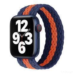 Apple Watch kompatibelt ARMBAND Elastiskt BLÅ/MANGO 38/40/41mm multifärg L