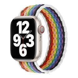 Apple Watch kompatibelt ARMBAND Elastiskt WHITE PRIDE 38/40/41mm