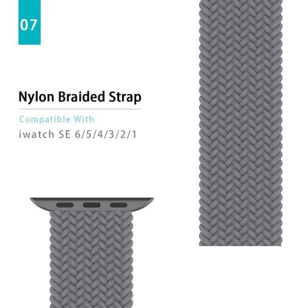 Apple Watch kompatibelt ARMBAND Elastiskt GRÅ 38/40/41 mm
