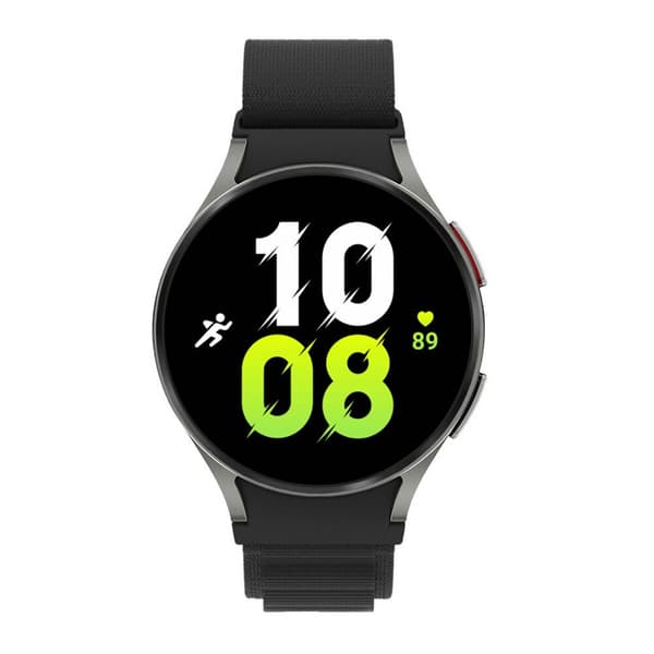 Artic Elastiskt nylon Armband Samsung Galaxy Watch 5 (44mm) - Svart