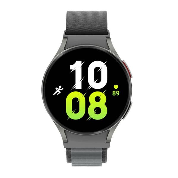 Artic Elastinen nailon ranneke Samsung Galaxy Watch 5 (44mm) - Harmaa