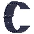 Miniatyrbild 4 av 5: Apple Watch kompatibelt Wave Armband Silikon MIDNIGHT 38/40/41mm