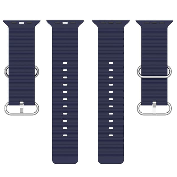 Apple Watch kompatibelt Wave Armband Silikon MIDNIGHT 38/40/41mm