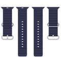 Miniatyrbild 5 av 5: Apple Watch kompatibelt Wave Armband Silikon MIDNIGHT 38/40/41mm