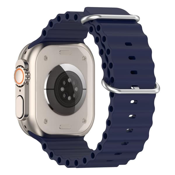 Apple Watch kompatibelt Wave Armband Silikon MIDNIGHT 38/40/41mm