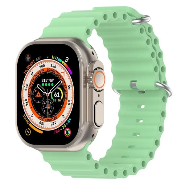 Apple Watch kompatibelt Wave Armband Silikon PISTAGE 38/40/41mm