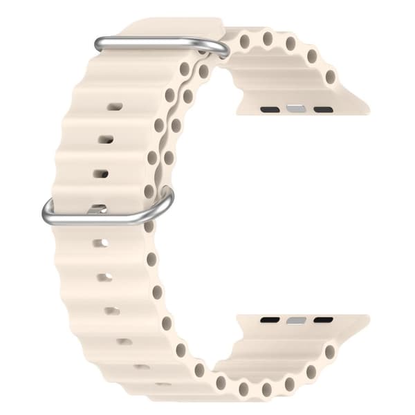 Apple Watch kompatibelt Wave Armband Silikon OFF-WHITE 38/40/41mm